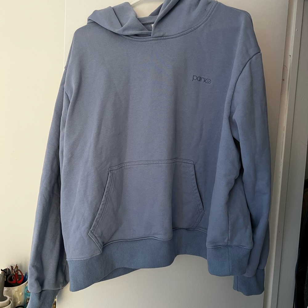 PARKE Blue Hoodie Sweatshirt